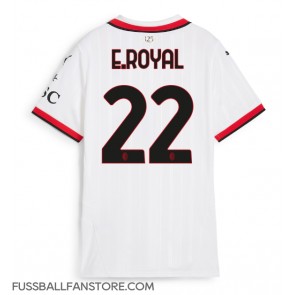 AC Milan Emerson Royal #22 Replik Auswärtstrikot Damen 2024-25 Kurzarm